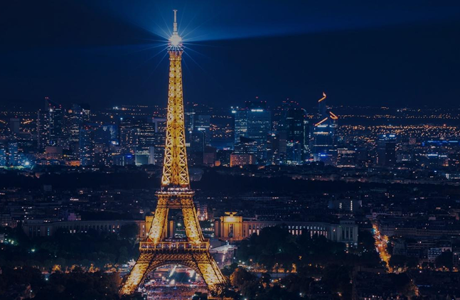 Eiffel Tower at night